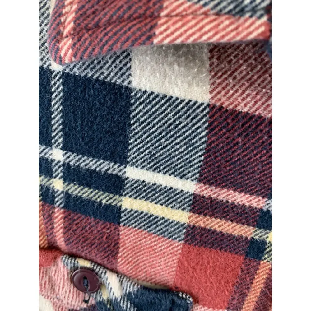 True Religion Men’s Shirt Button Front Flannel Multicolored Plaid Size XS